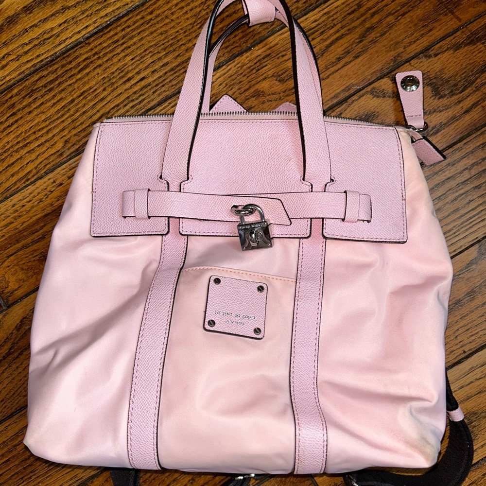 Vintage Henri Bendel Light Pink Mini Jetsetter Convertible Backpack